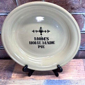 Vintage Mom's Homemade Pie Moira Pottery Pie Plate Dish Platter England